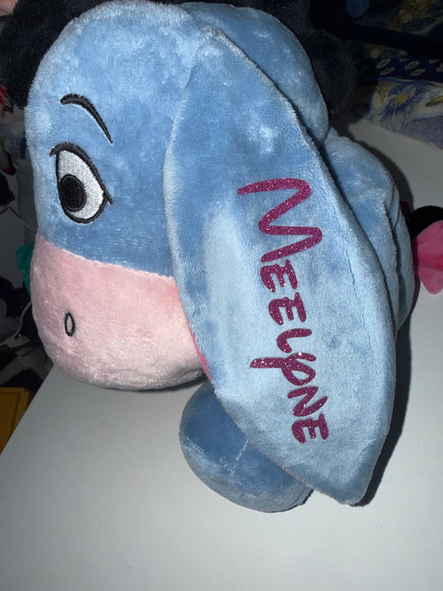 Personnalisation de votre doudou – Prénom, date ou message en thermocollant