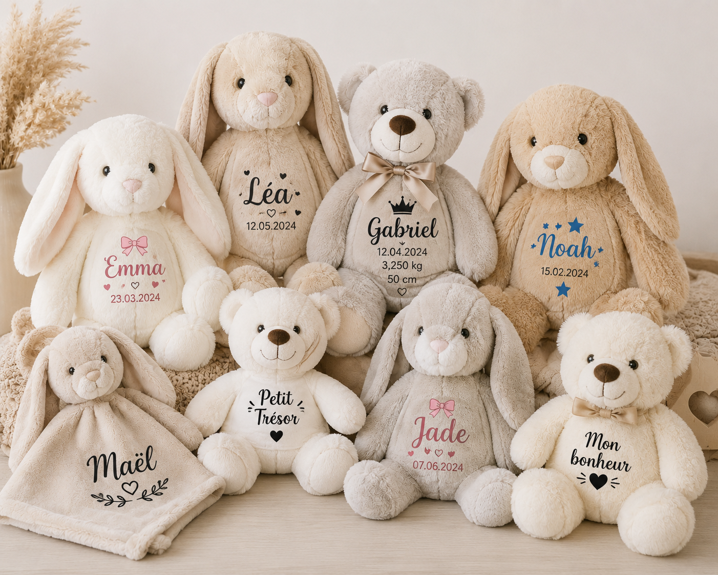 Doudou personnalisé sur commande